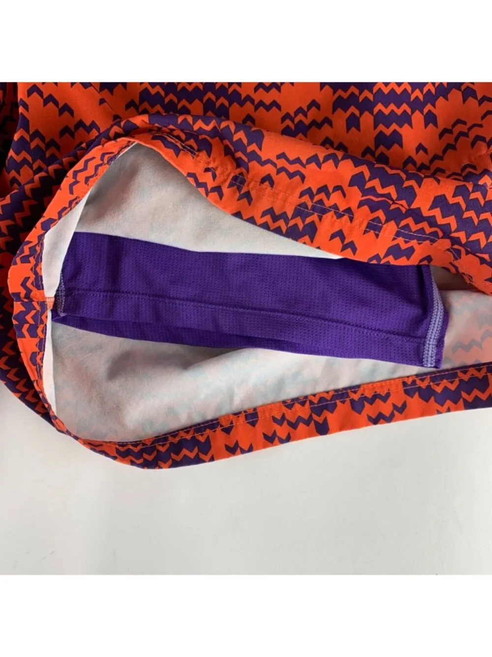 Fabletics Purple Orange Athletic Shorts Mens Large